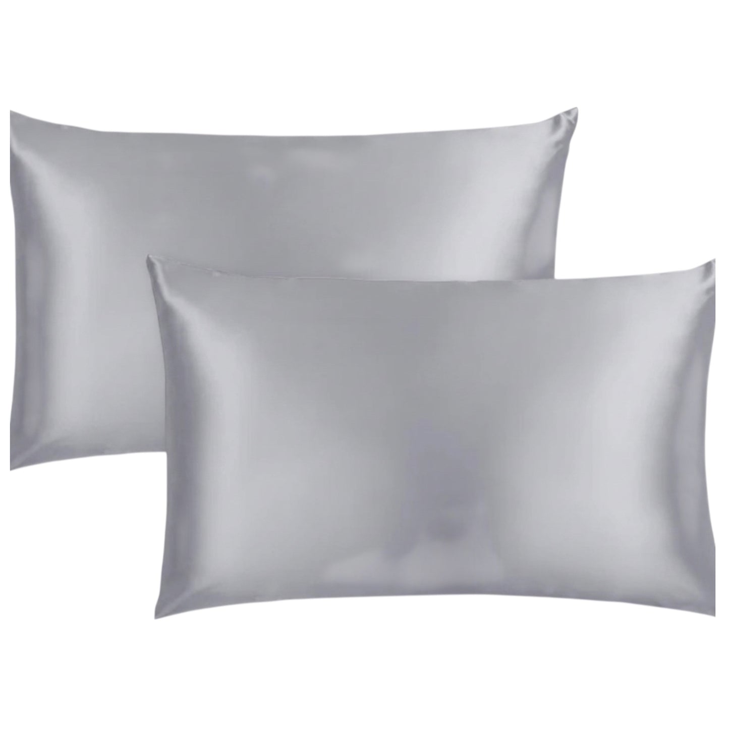 Premium satīna spilvendrāna - pelēka