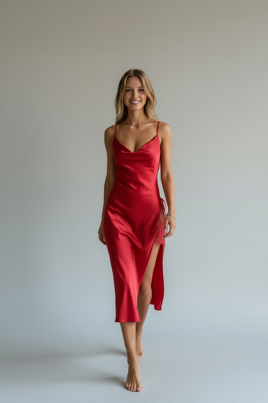 Luxury satīna naktskleita “Scarlet”